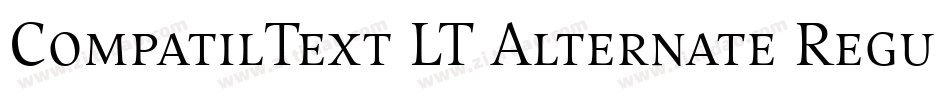 CompatilText LT Alternate Regular Small Caps字体转换